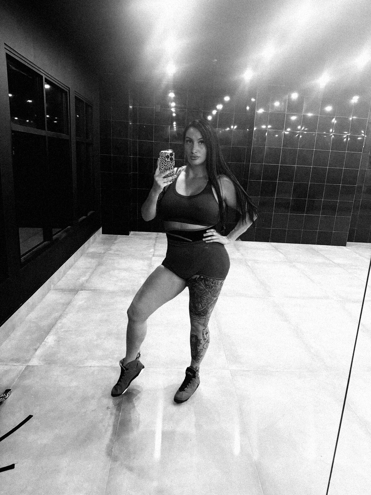Sema Gilliam standing in the gym after a training session